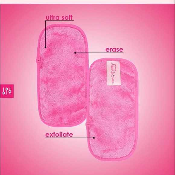 MAKEUP ERASER remover Mini Pink reusable sustainable soft wipes travel vacation - Picture 2 of 4